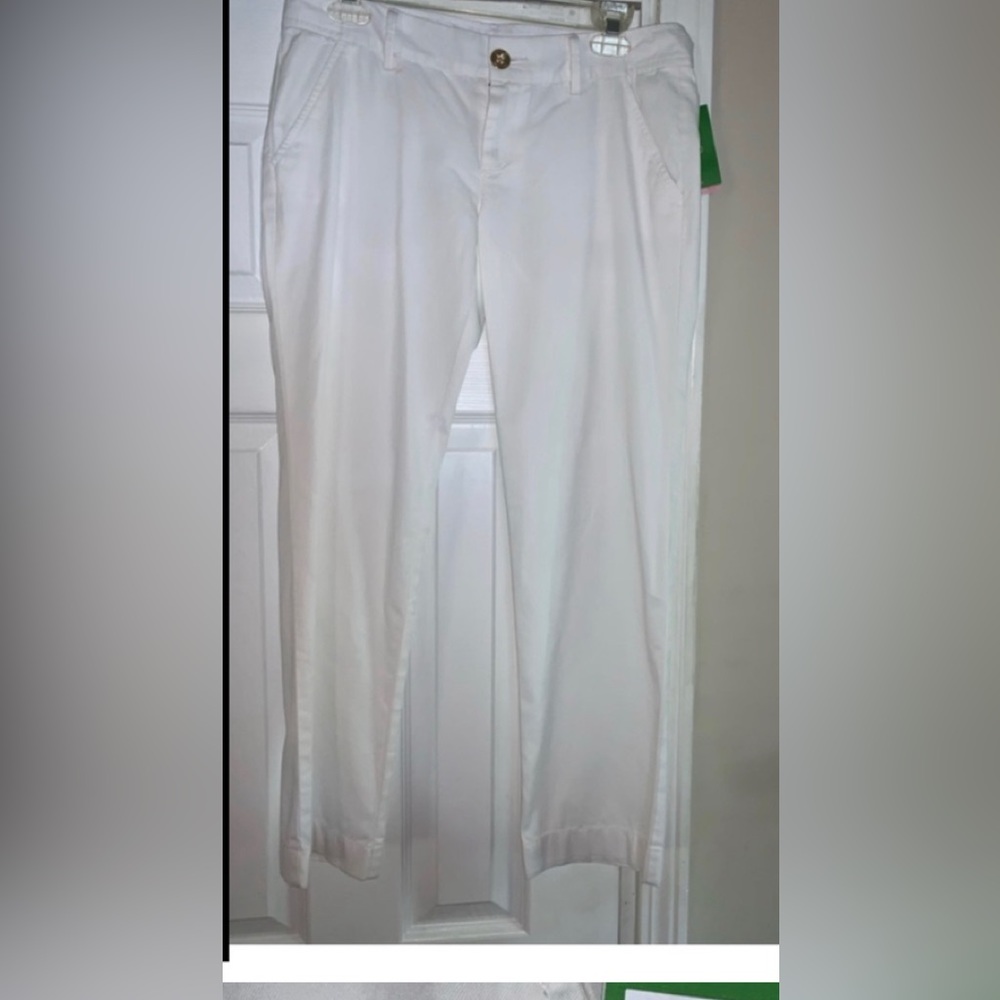 NWT, Lilly Pulitzer Cocoanut Walk White Pants, Size 4